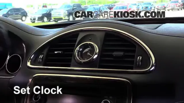 2013 Buick Enclave 3.6L V6 Horloge Régler l'horloge